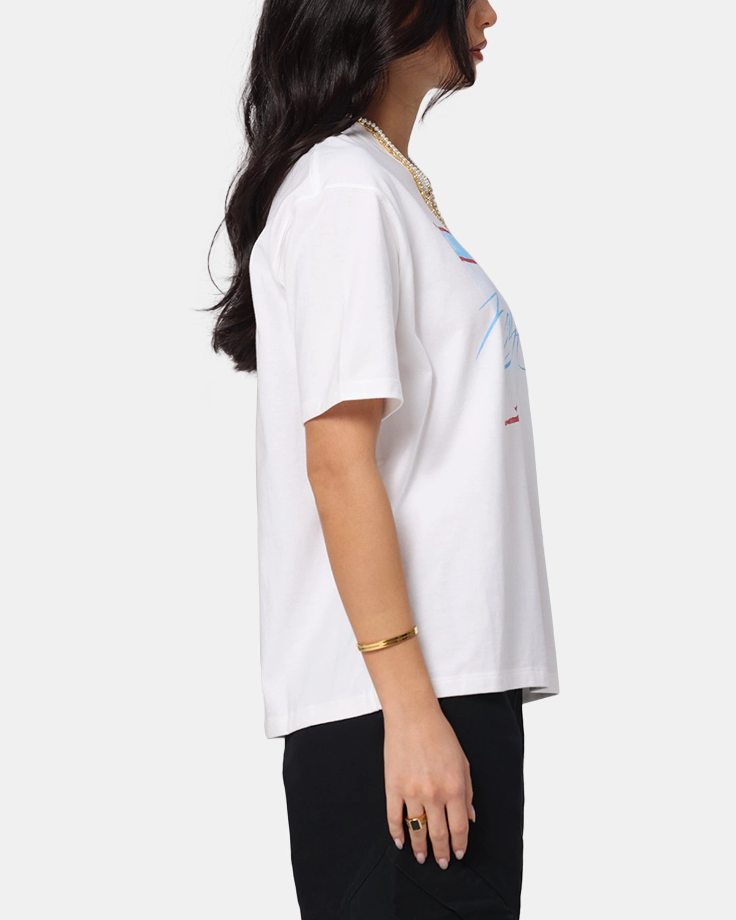 Jordan Women's Jumpman Flight Heritage Graphic T-Shirt White NonIrritating Fabric Stretch Fabric Technology