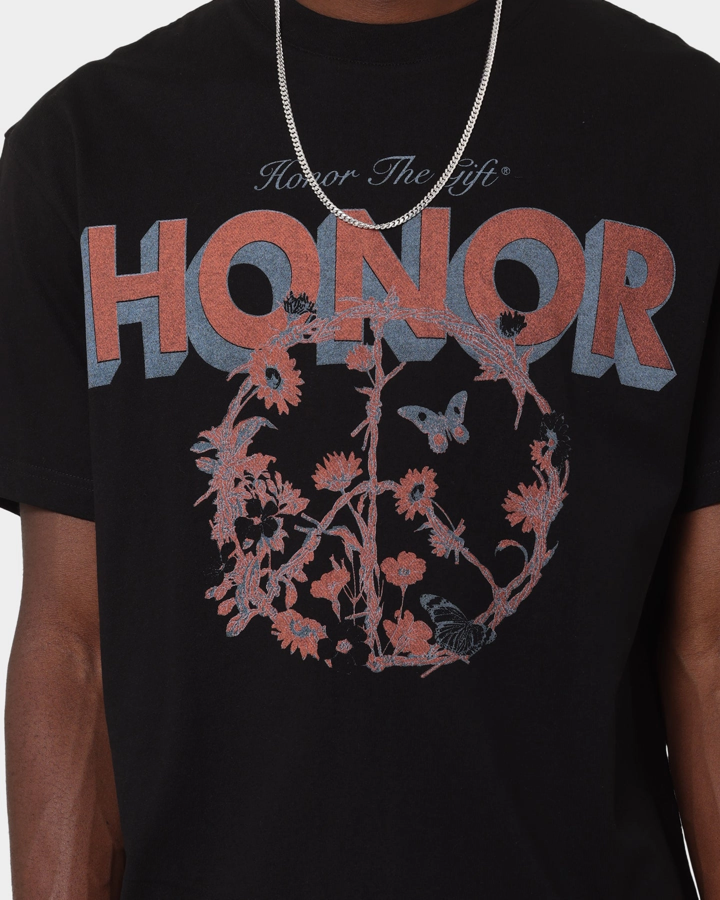 HighThreadCount Honor The Gift Honor Peace T-Shirt Black