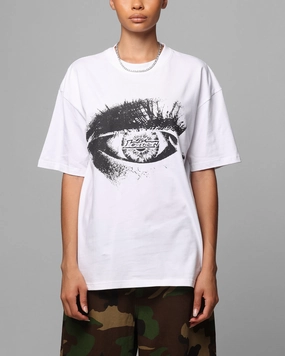 Loiter All Seeing Eye T-Shirt White Sustainable Dye Process