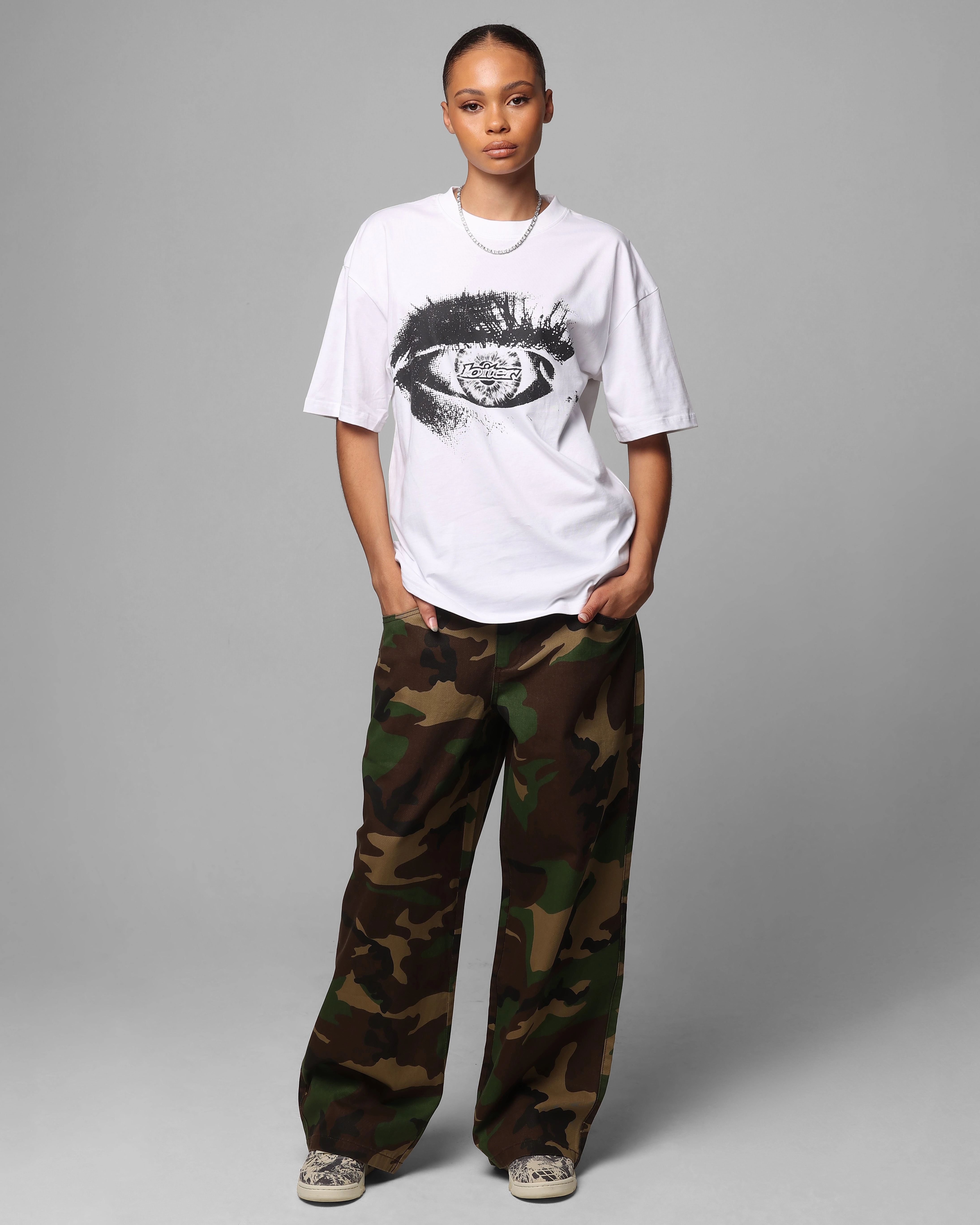 Loiter All Seeing Eye T-Shirt White Classic Color