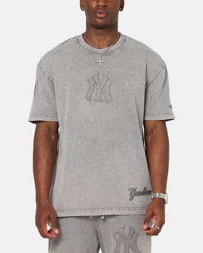 Pro Standard New York Yankees Washed Classic T-Shirt Washed Grey Men's masculinity Breathable mesh lining