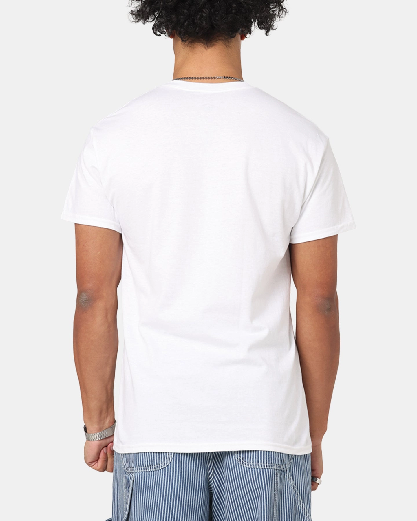 Goat Crew X DC Superman Man Of Steel T-Shirt White Curved Hemline