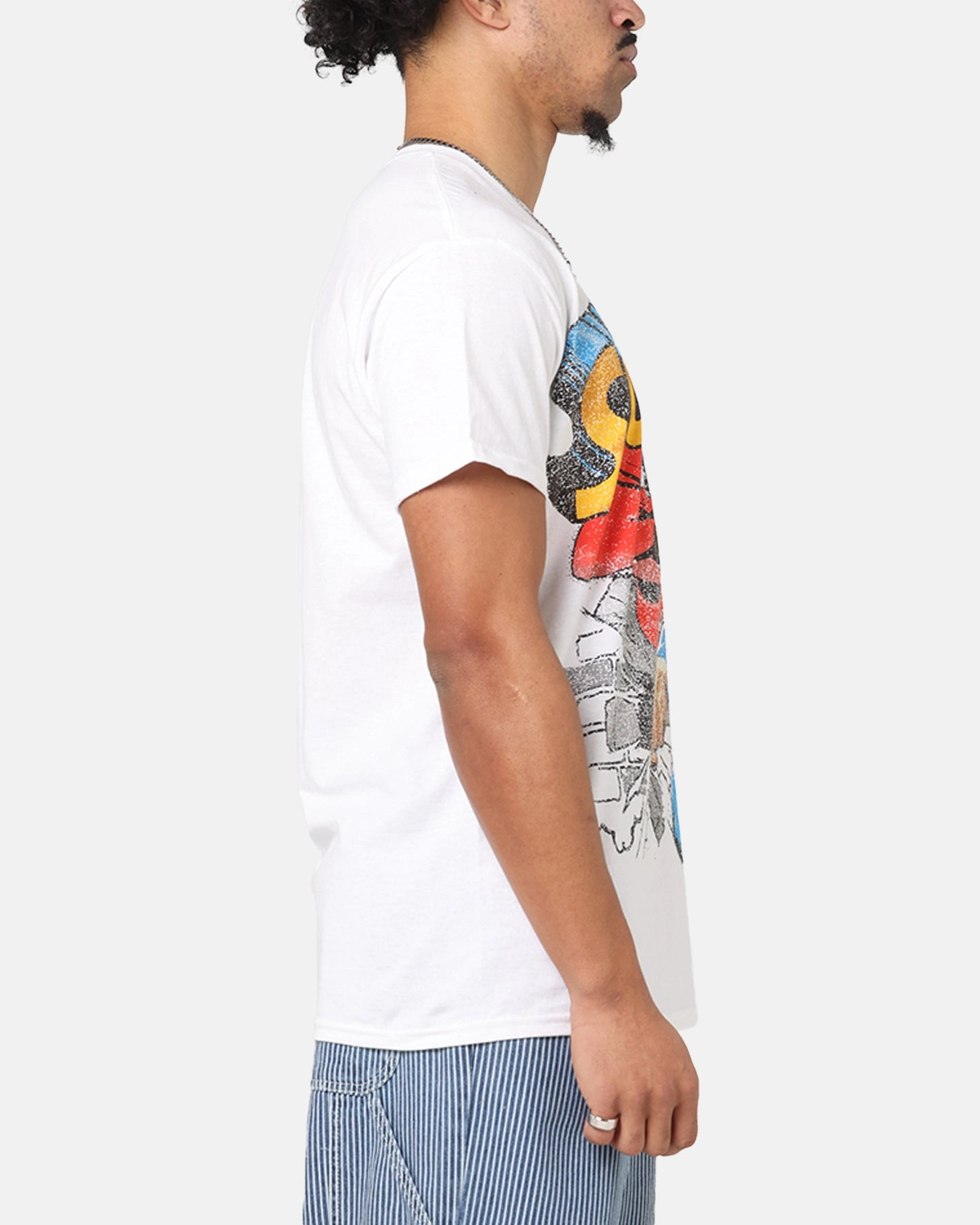 Goat Crew X DC Superman Man Of Steel T-Shirt White Casual and Soft Non Irritating Tags