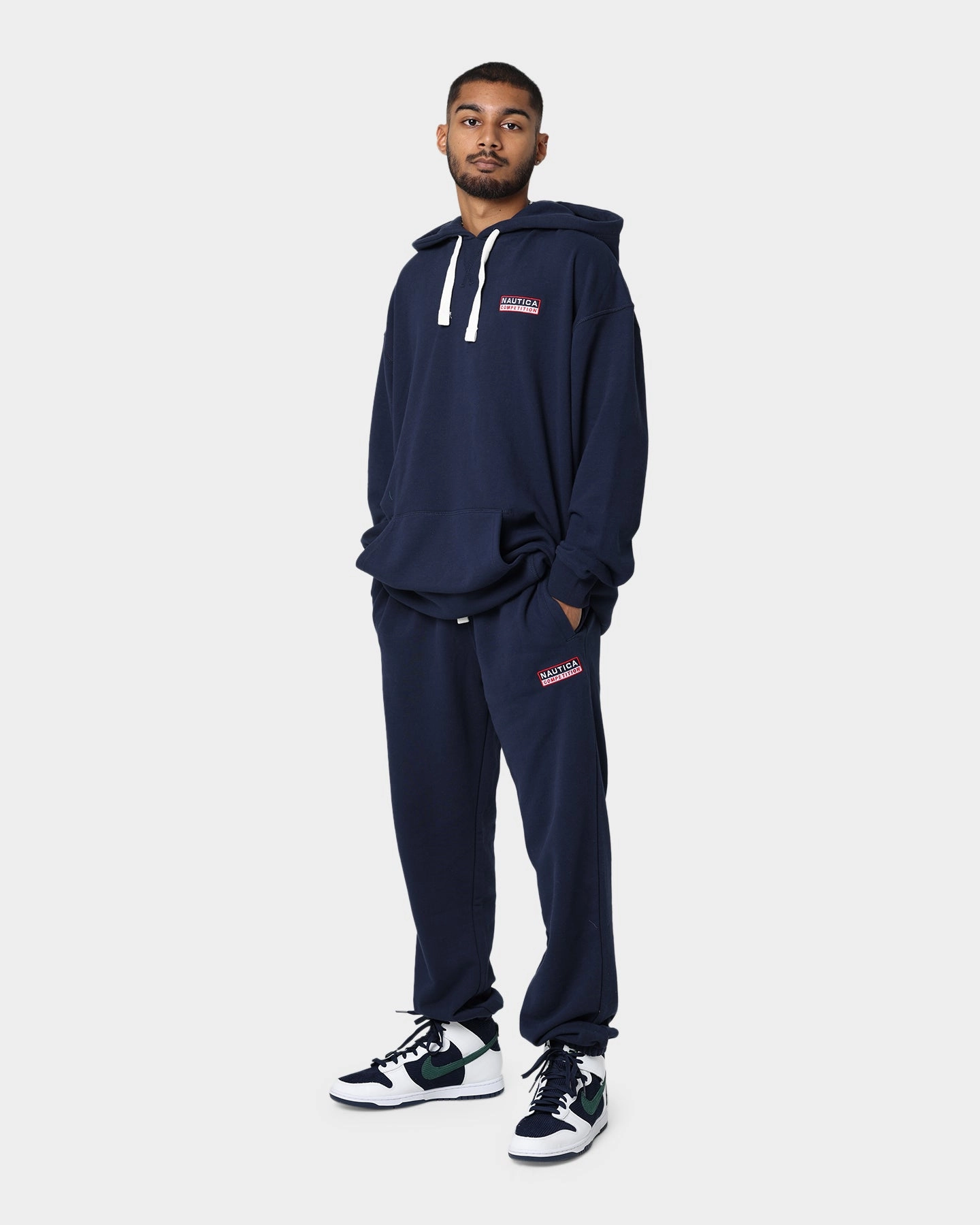 Nautica Fowler Oversized Hoodie 459 Dark Navy Necklace