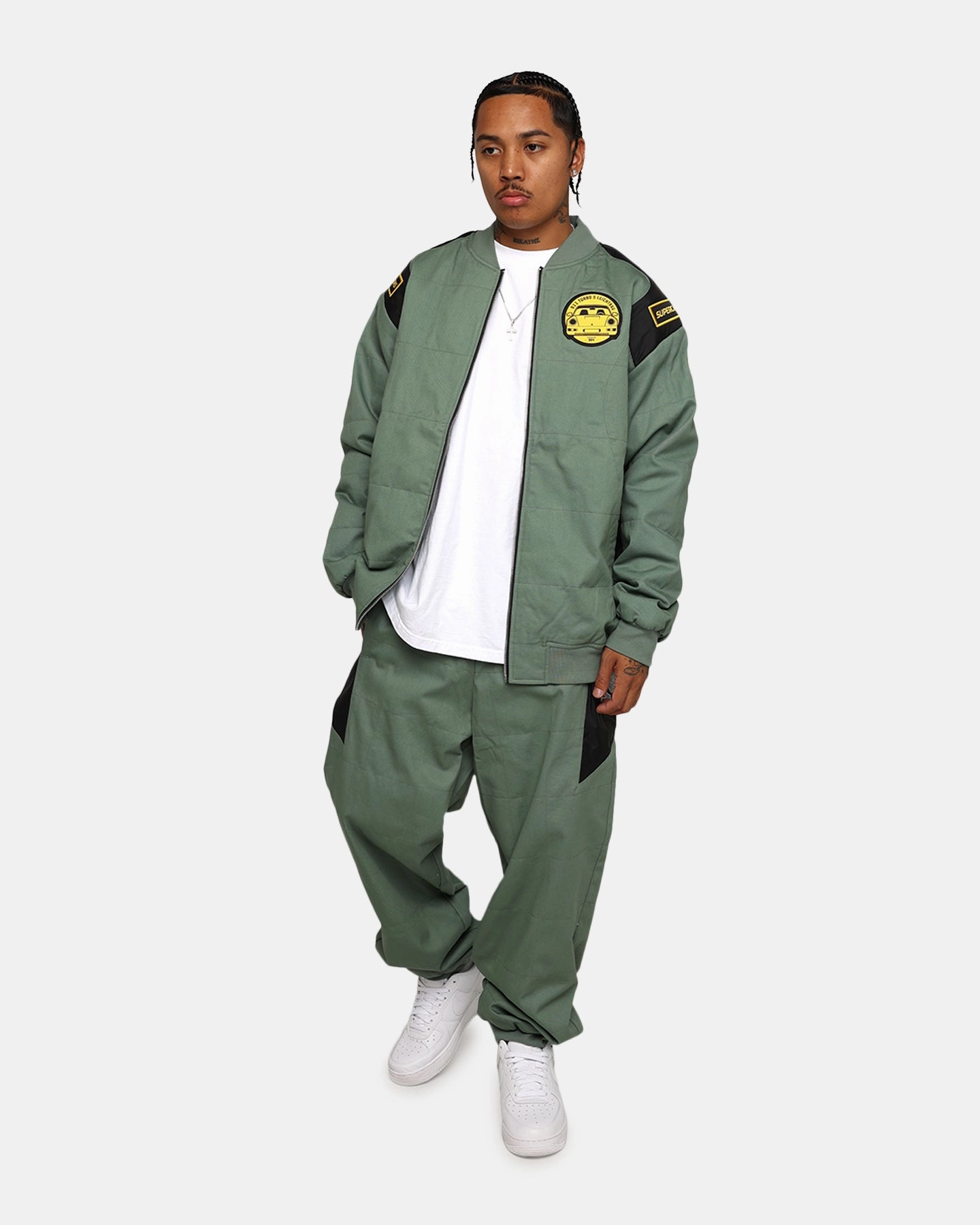 Puma X Porsche Legacy Garage Crew Jacket Eucalyptus Noise Free Material