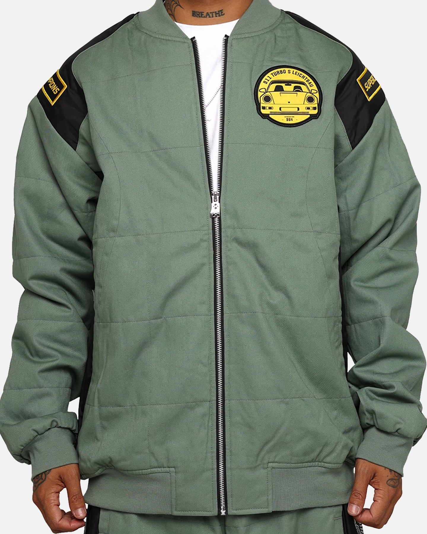 Puma X Porsche Legacy Garage Crew Jacket Eucalyptus suburban residents