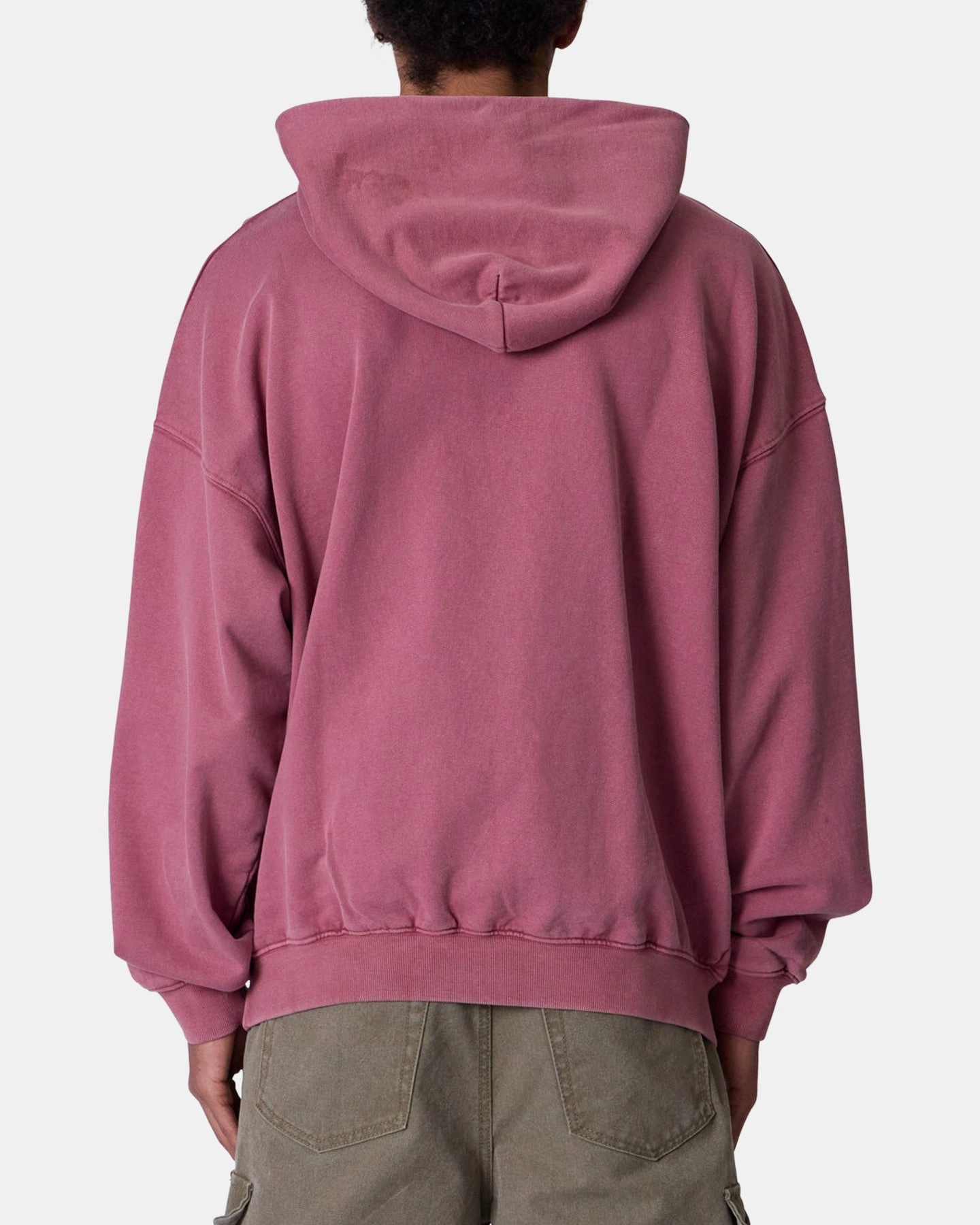 men's fashion MNML Raw Stitch Hoodie Purple