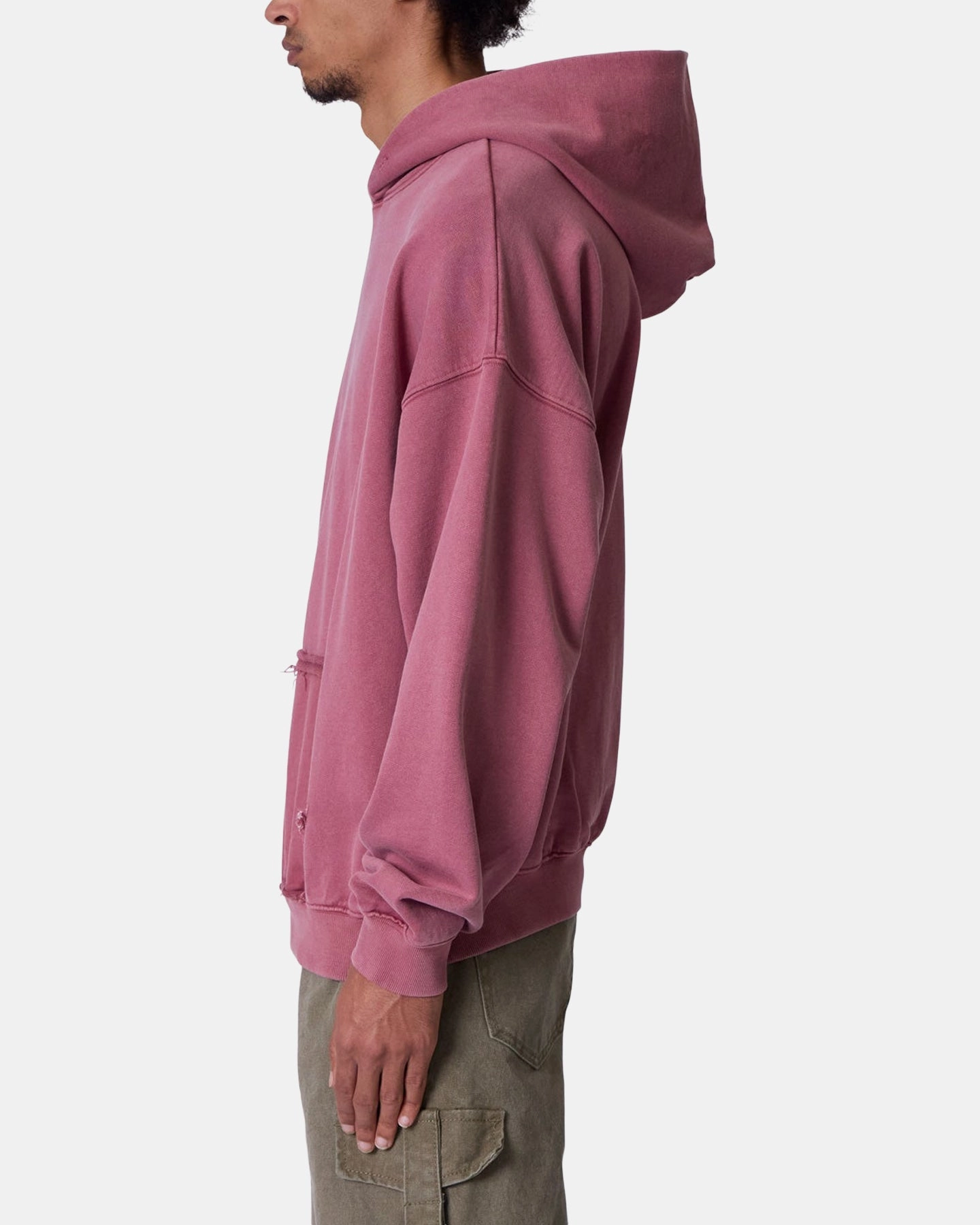 Streetwear Fashion Allure MNML Raw Stitch Hoodie Purple