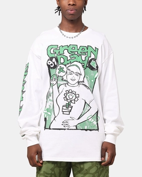 Chic Casual Wear Green Day Kerplunk Long Sleeve T-Shirt White