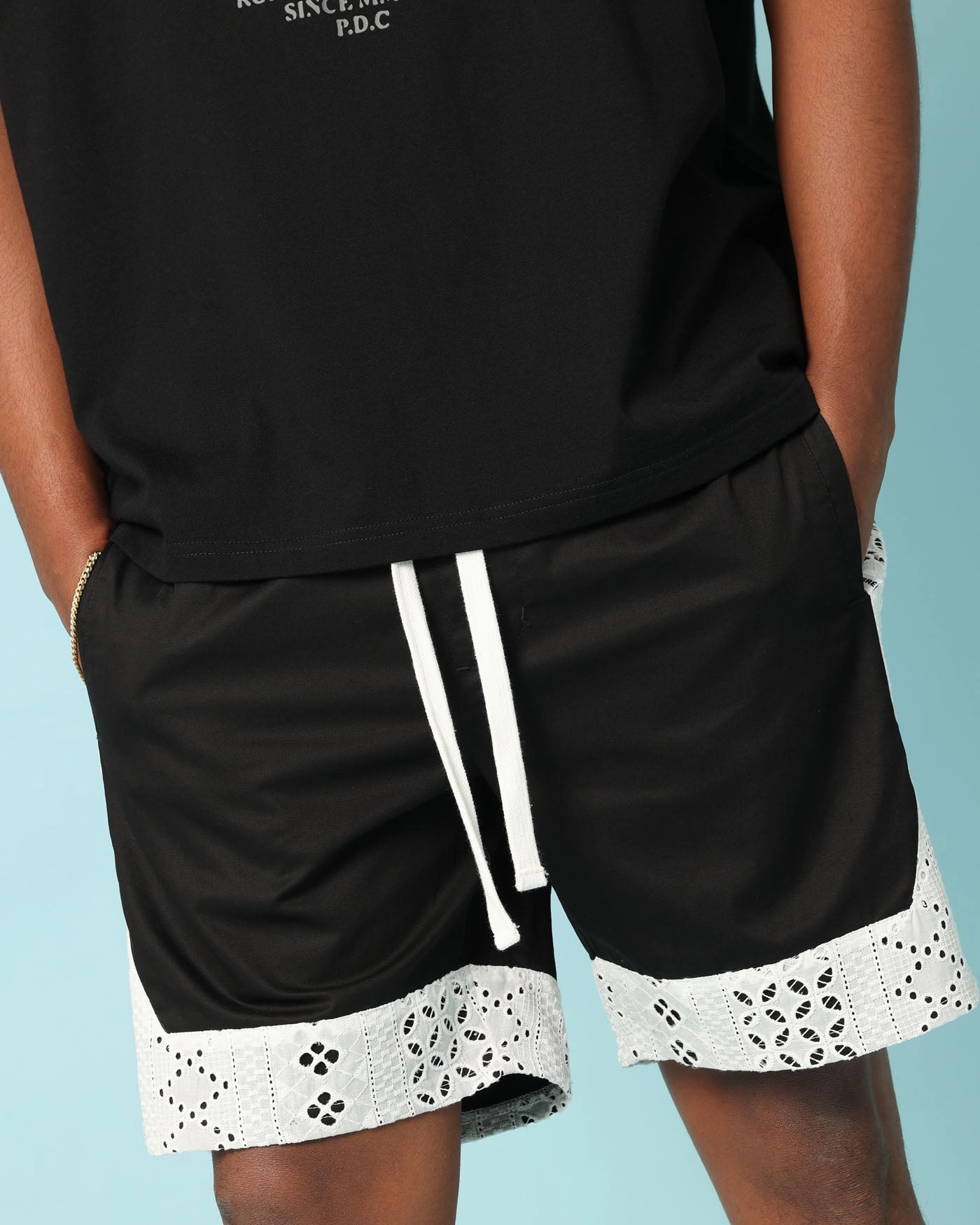 long-lasting quality Carr?? Bandana Lace Shorts Black