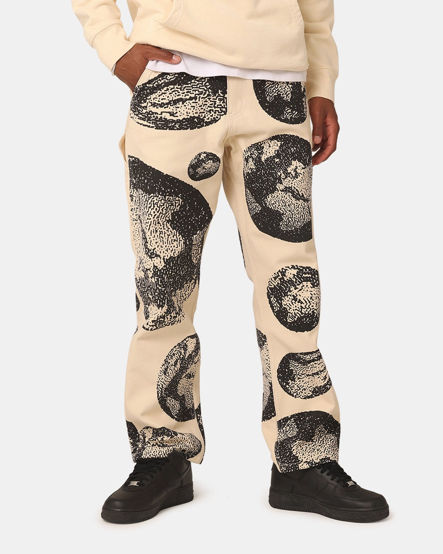 Elastic Cuff Dressy look Market Carpenter Pants Ecru