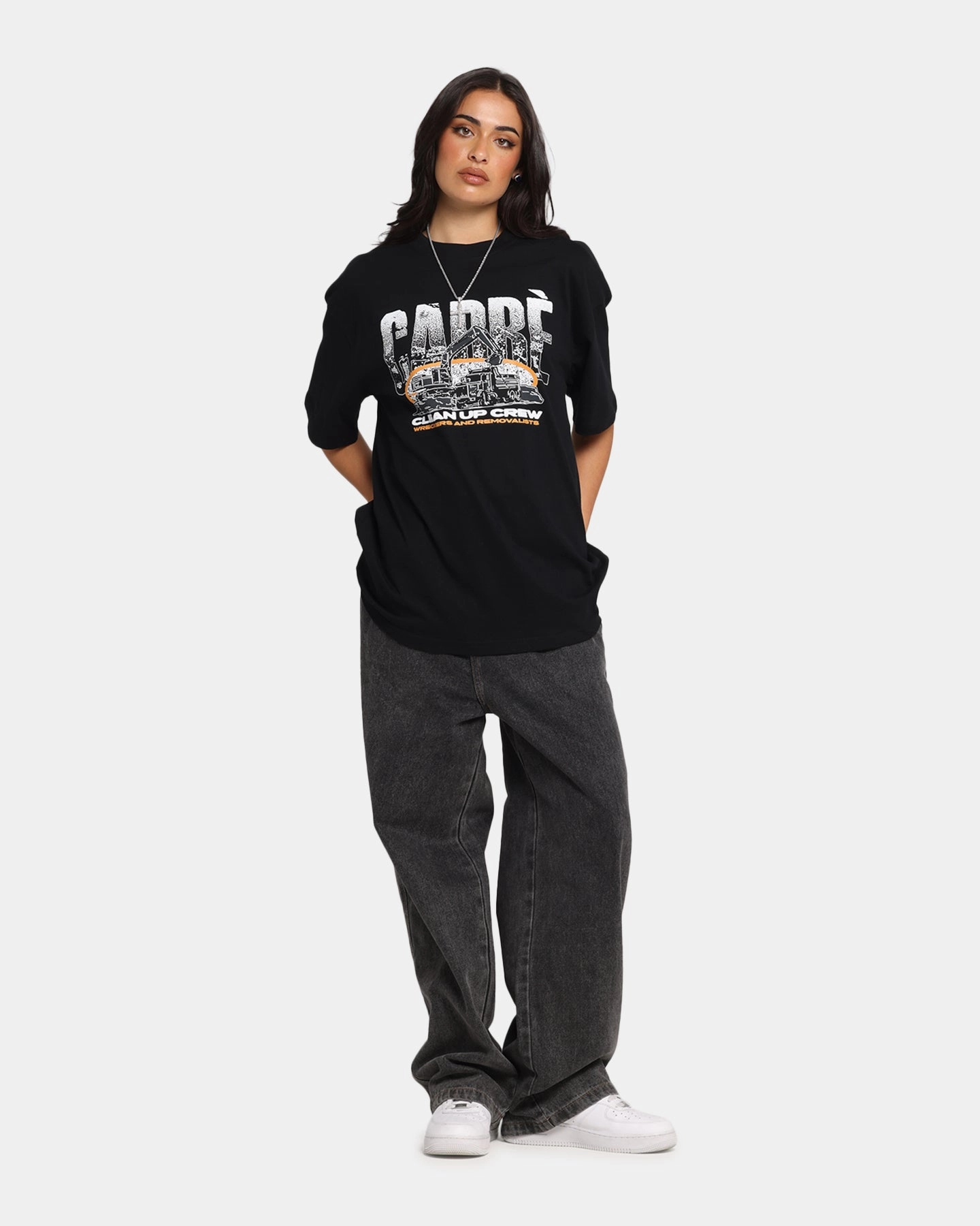 Carre Clean Up Crew T-Shirt Black Recommended Smooth Look
