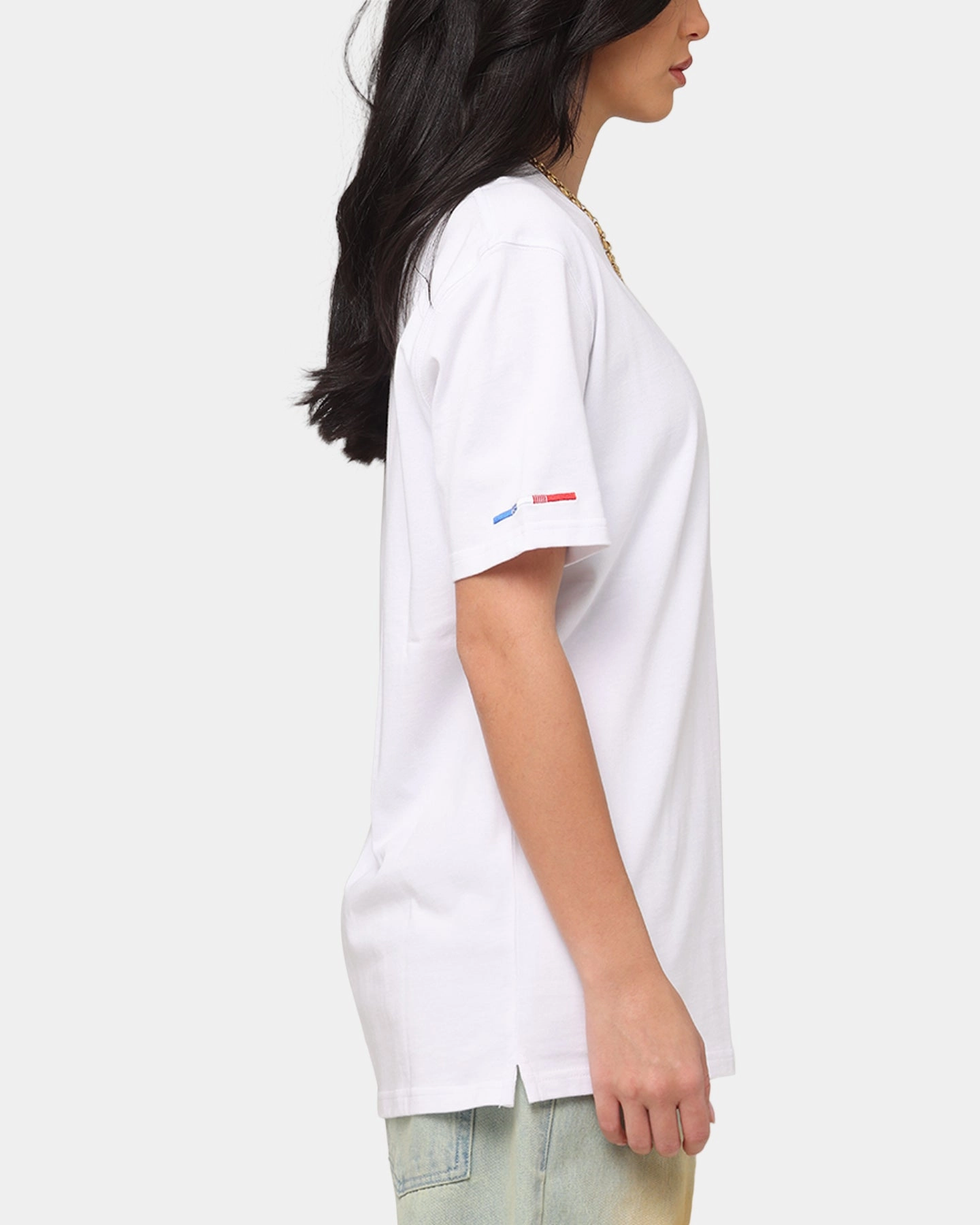Breathable Cotton Fabric Carr?? Simplicit?? Classic Short Sleeve T-Shirt White