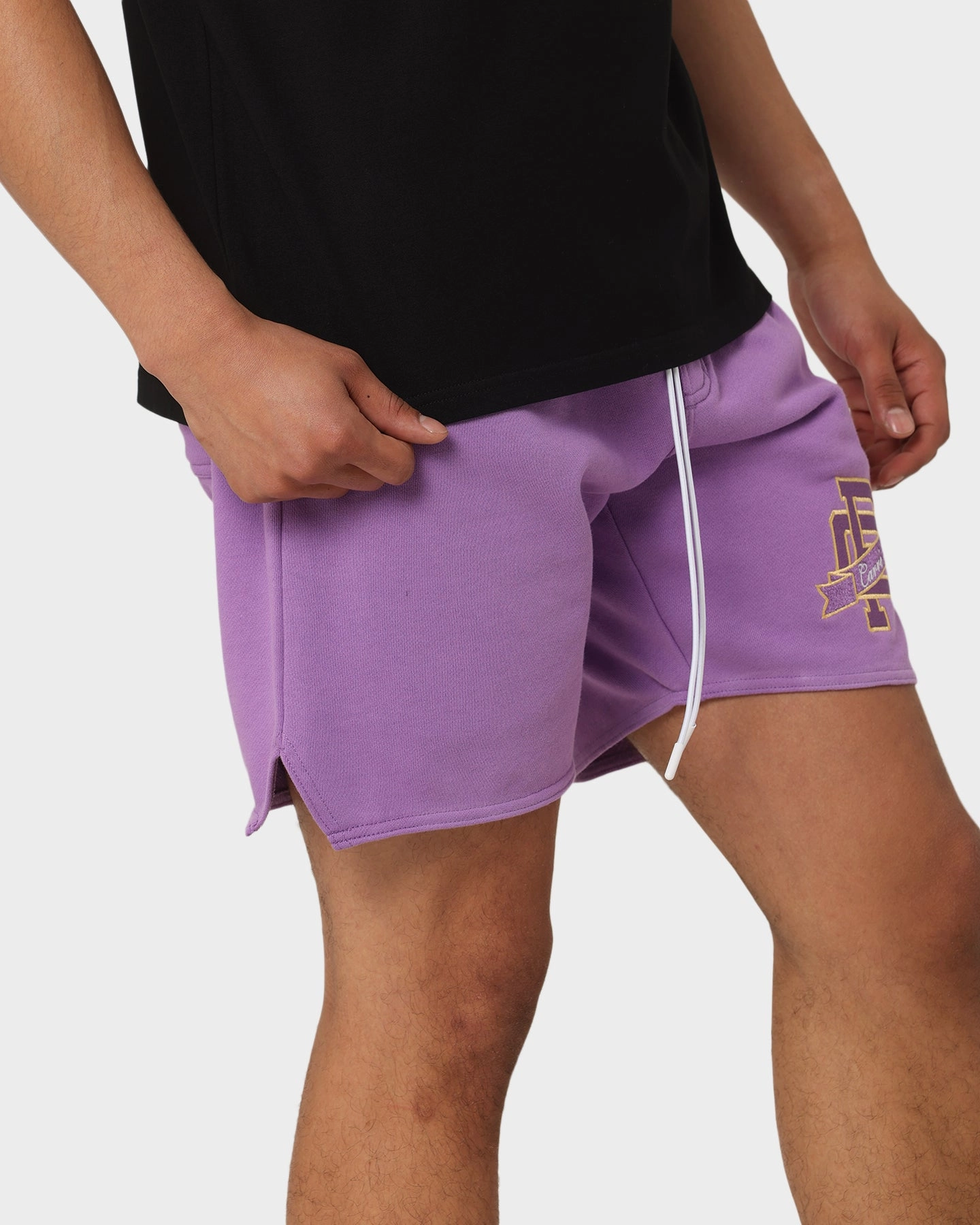 Carre Team Paris Sweat Shorts Purple tank top Cycling shorts