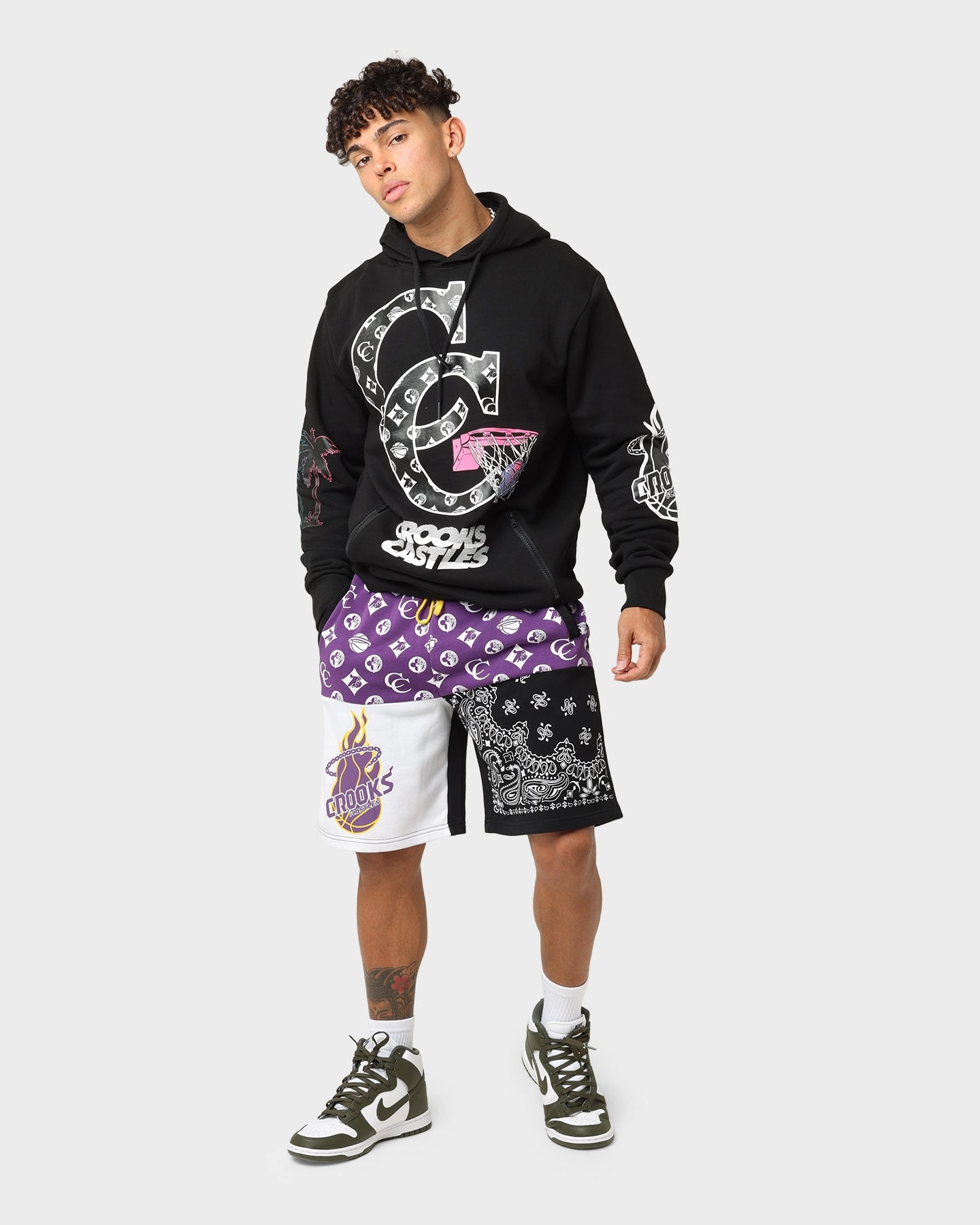 Crooks & Castles Miami Sportek Hoodie Black Lust
