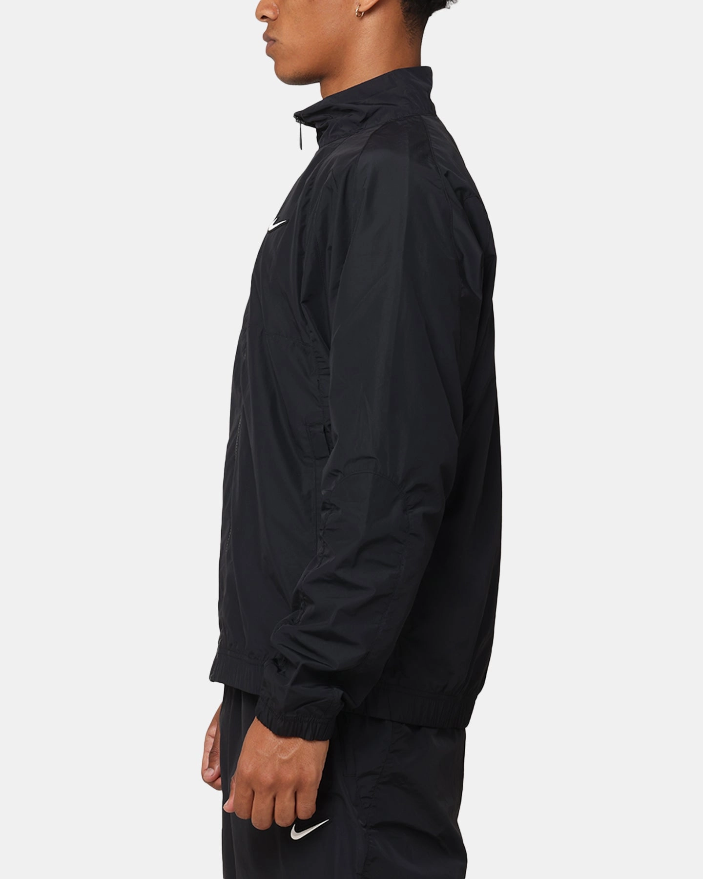 Nike Nocta Northstar Nylon Track Jacket Black Magnetic Closure Details