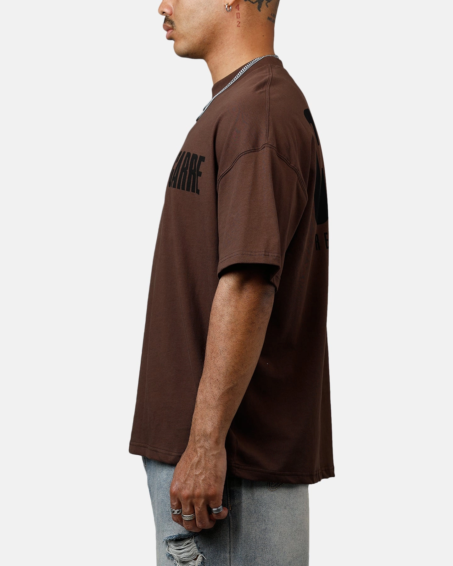 Carre Premium Essentials T-Shirt Chocolate Chic Wear Playful Prints