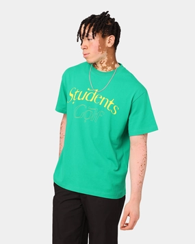 Students Golf Lust T-Shirt Green Vintage Wash Contrast Inner Binding