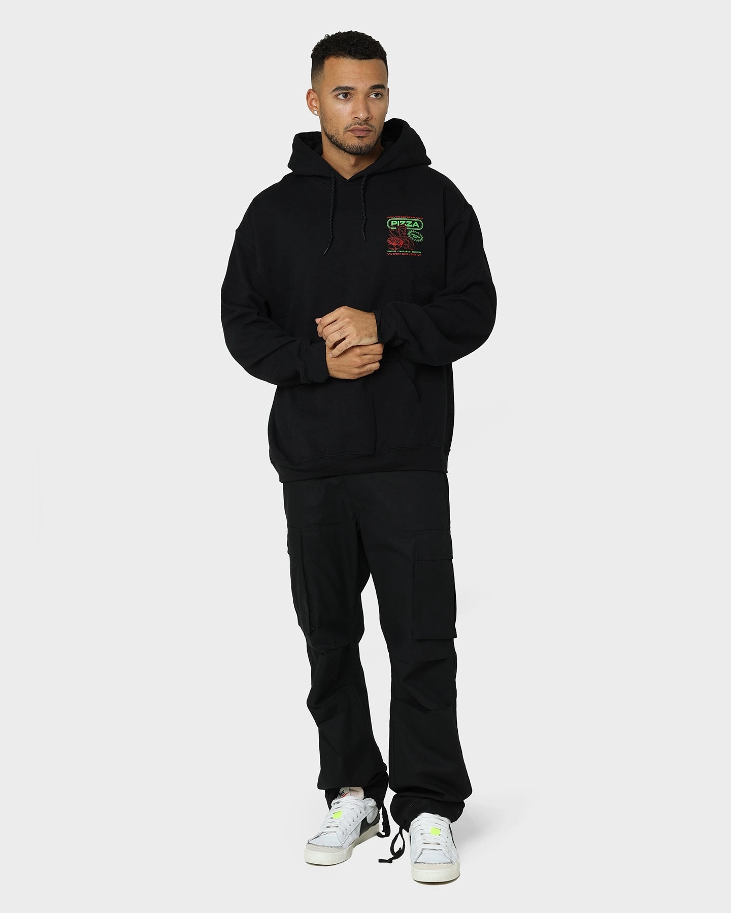 Disseminate Goat Crew Pizza Shop Hoodie Black