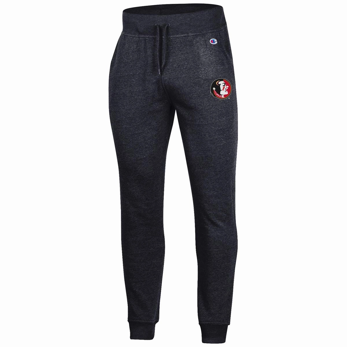 Champion Men's Vault Seminole Logo Tri-blend Jogger - Black Anti Odor Treatment Tailored Fit