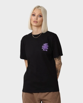 Anti Social Social Club I See Grape T-Shirt Black Urban Look