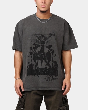Goat Crew X DC Batman Catwoman Cats Heavyweight T-Shirt Black Wash Timeless Look Wear waterproof