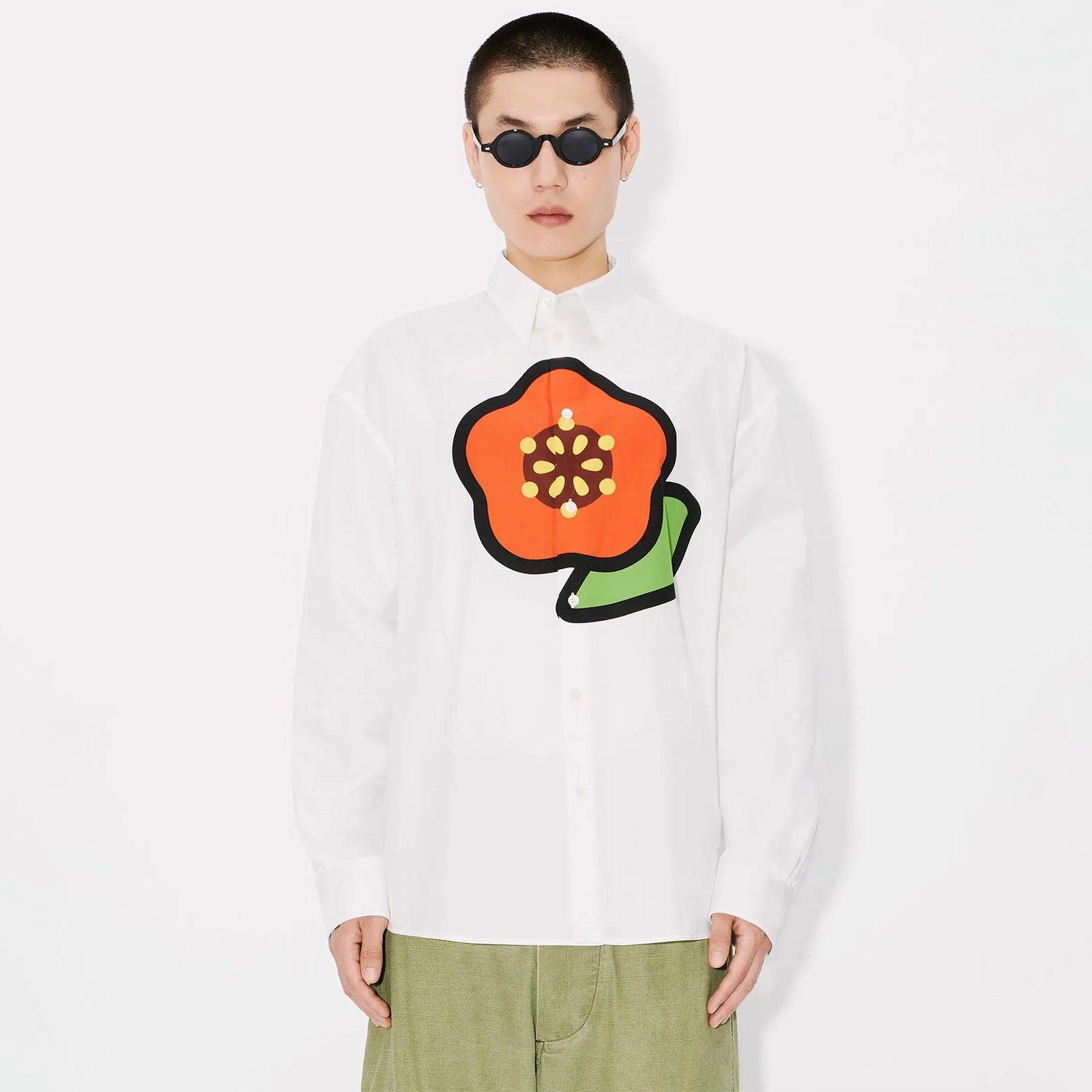 Mountain Escape Kenzo Pop Casual Shirt 'White'