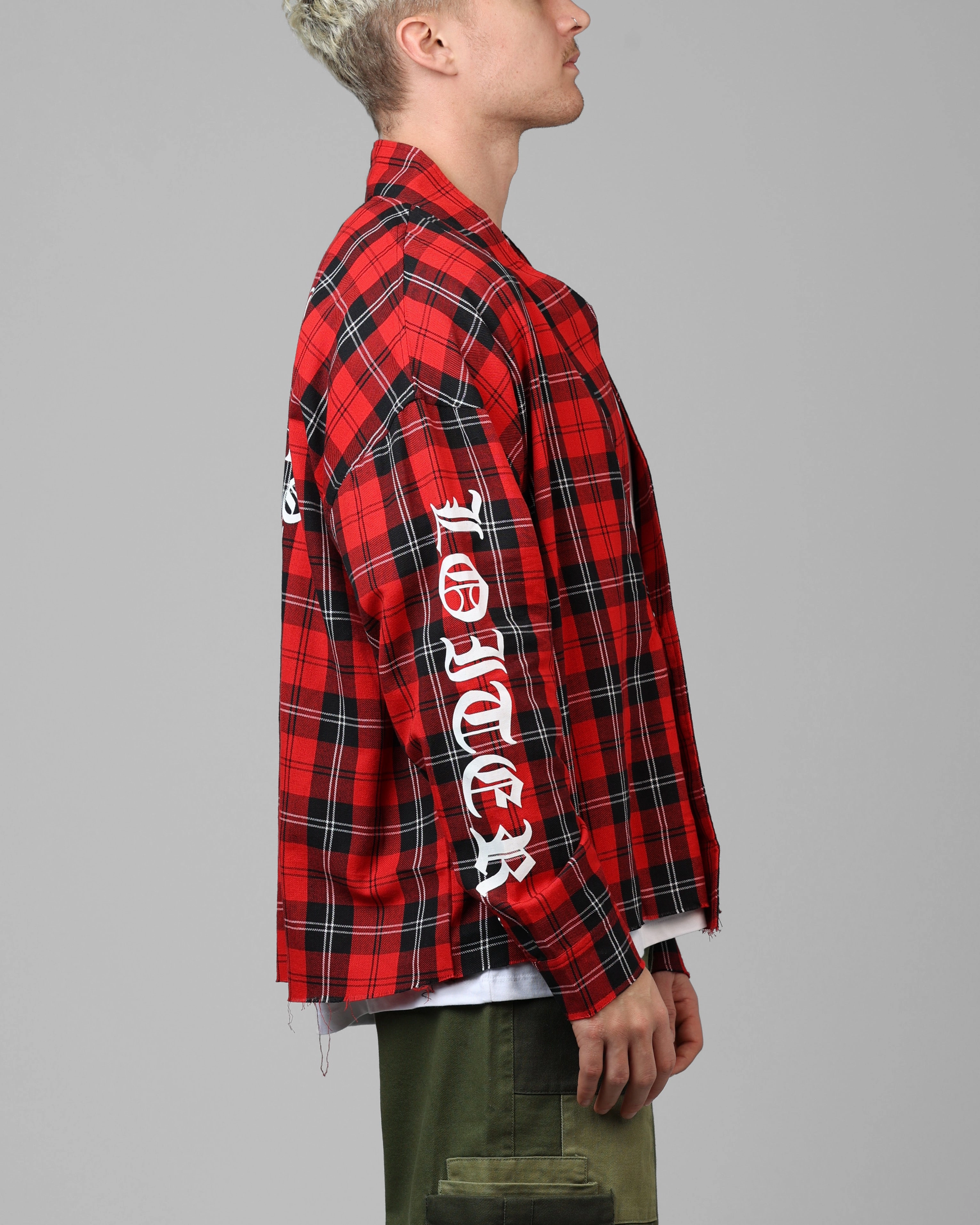 Loiter Kimono Flannel Red train journey
