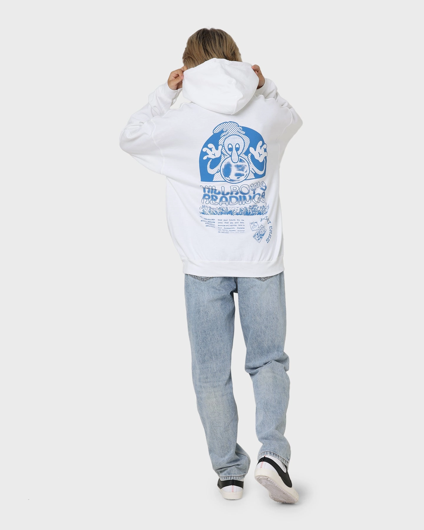 Goat Crew Kilroy Hoodie White Convertible Design Imagine