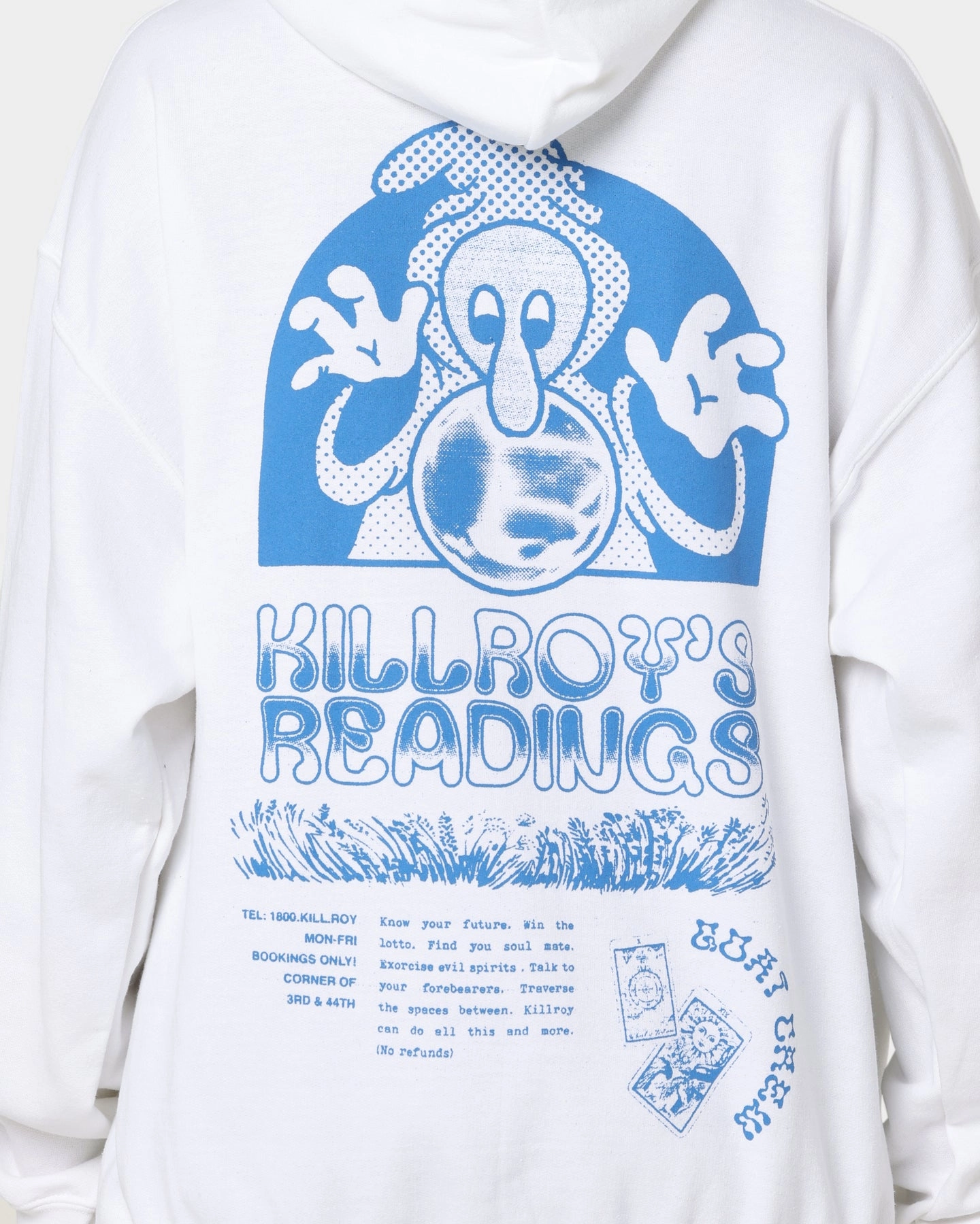 suitable for corporate events Shelf Goat Crew Kilroy Hoodie White