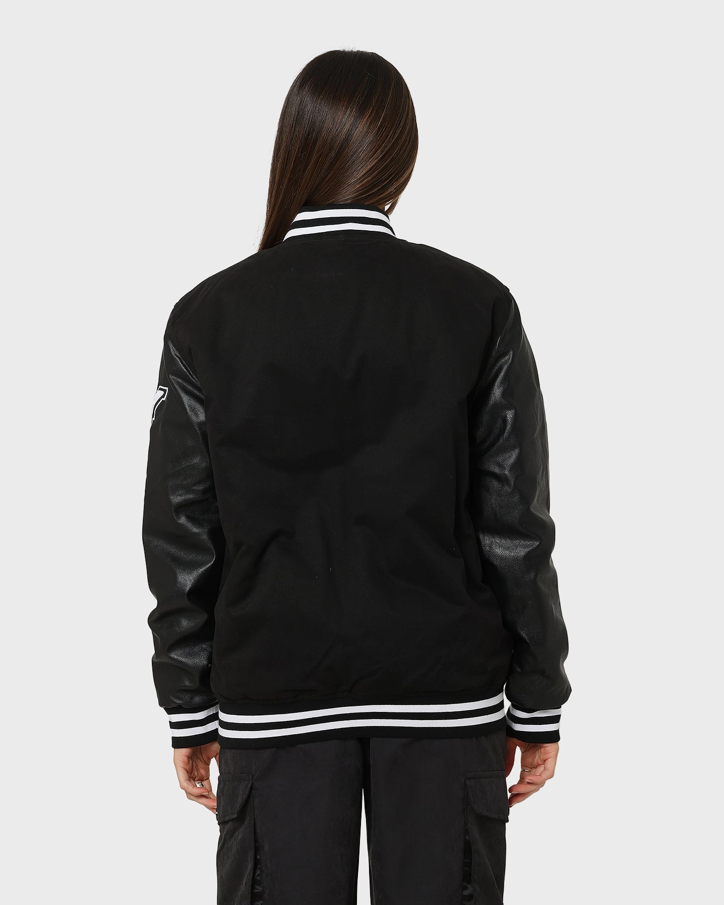 Carr?? MVP Varsity Jacket Black Biker
