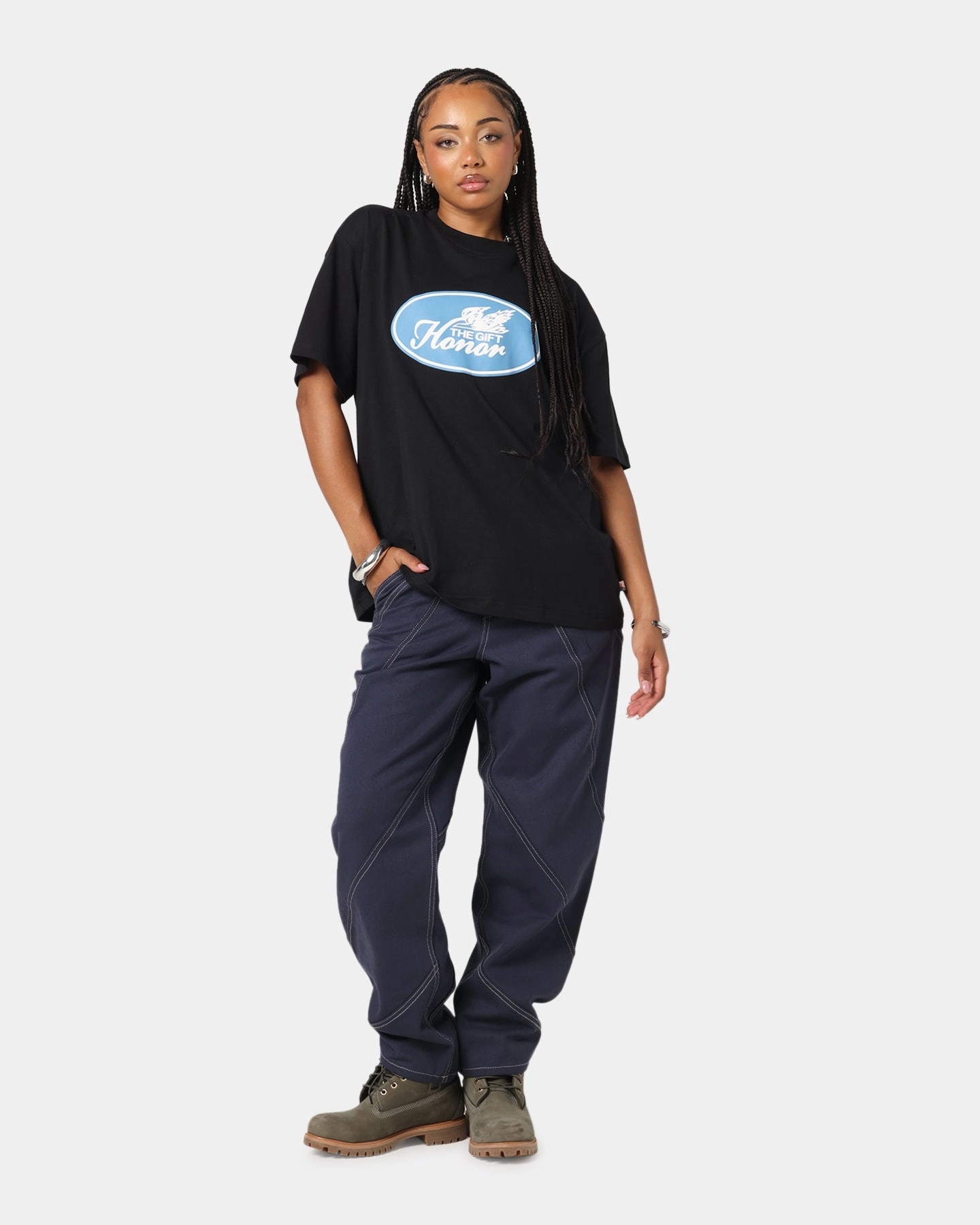 Layering Comfort Wear Casual Style Honor The Gift Auto T-Shirt Black