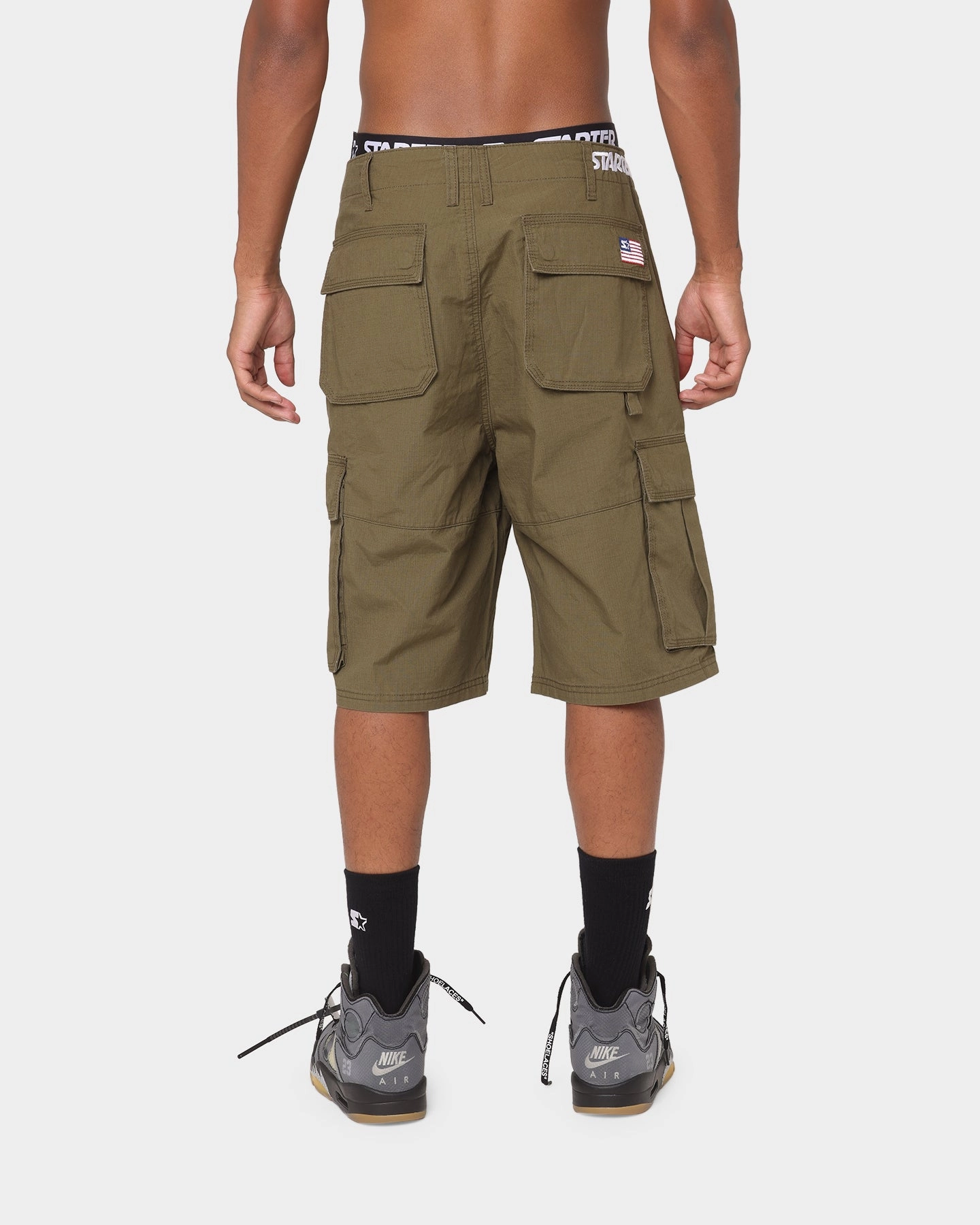 OdorControlTech Starter Rugged Terrain Cargo Shorts Khaki Green