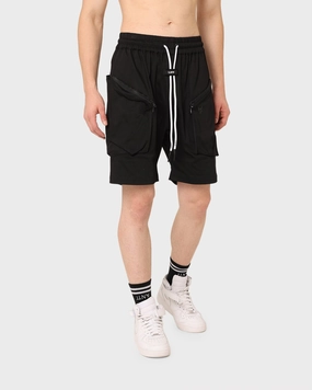 The Anti Order Neo Military Cargo Shorts Black Odor Resistant Treatment