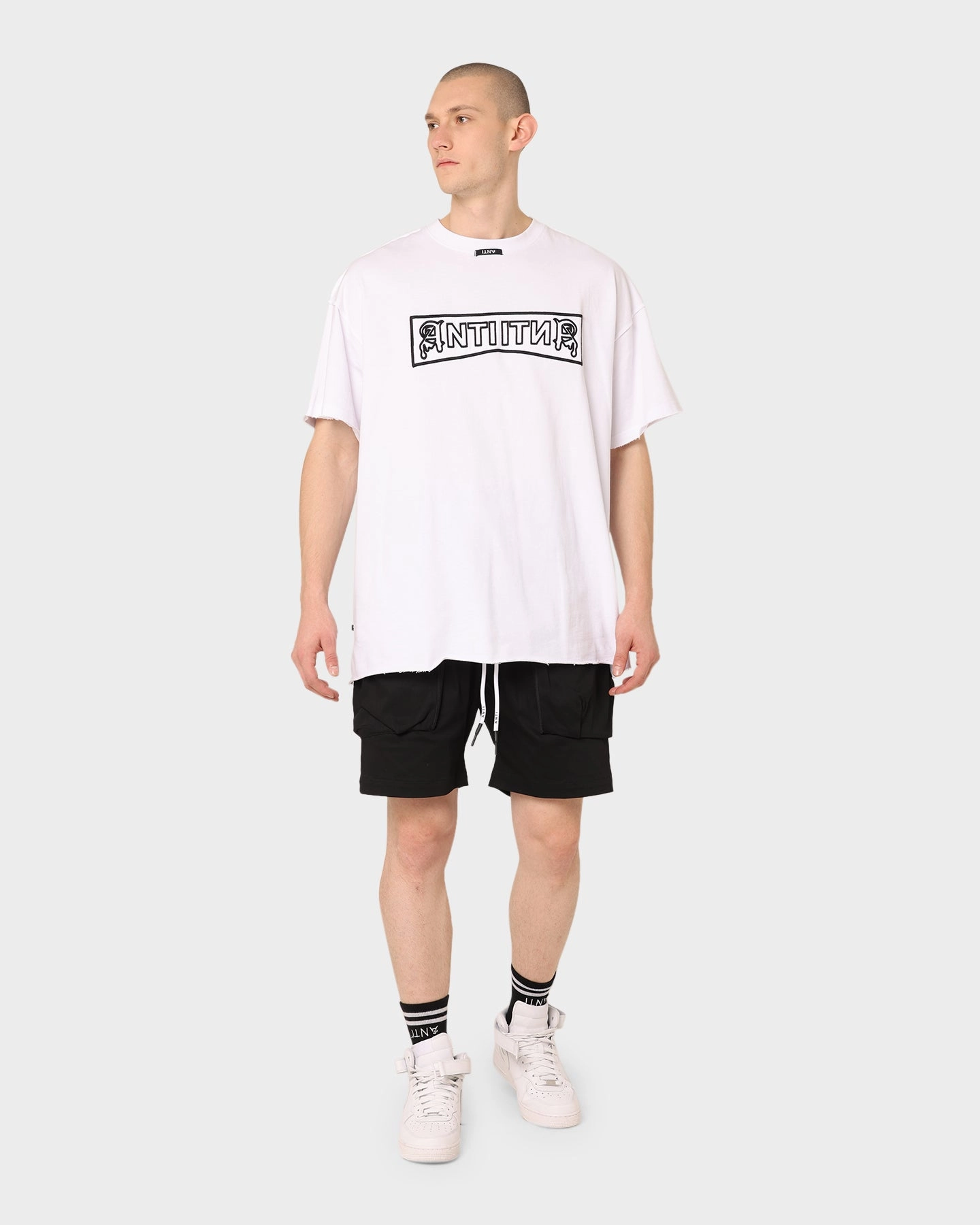 UPF Sun Protection The Anti Order Neo Military Cargo Shorts Black
