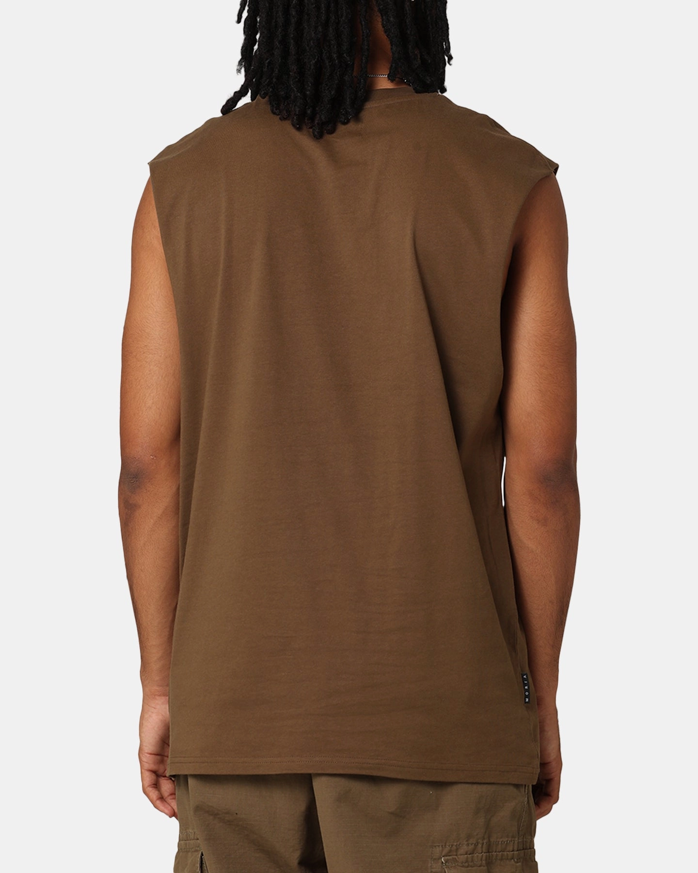 Saint Morta Interlock Oversized Muscle T-Shirt Army Green Fun and Relaxed Versatile Trend