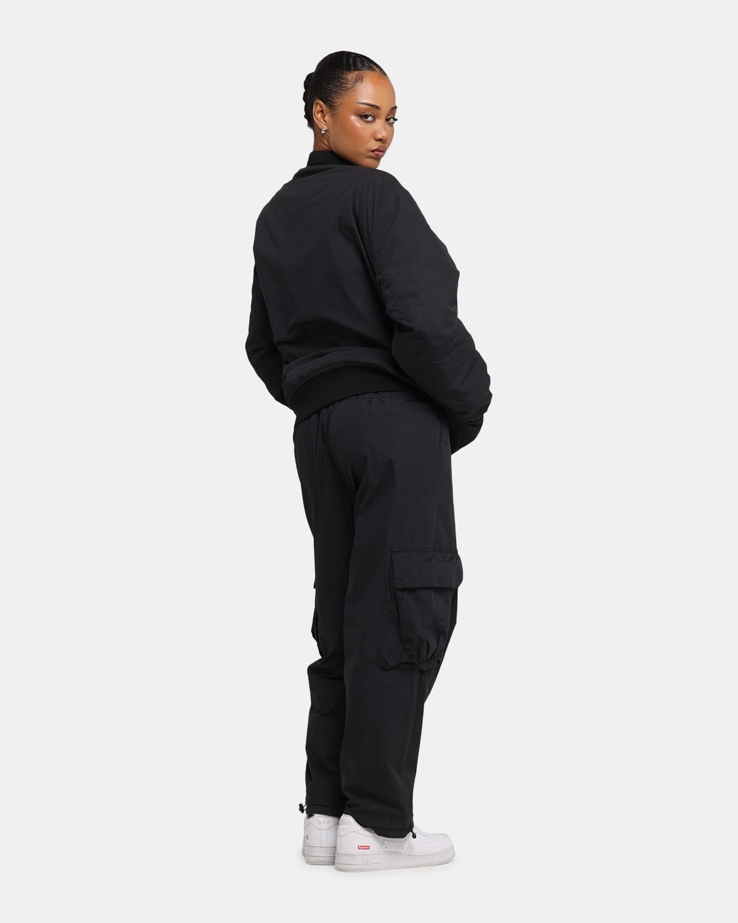 The Anti Order Anti Essential Oversized Bomber Jacket Black Trilby Seasonal Function
