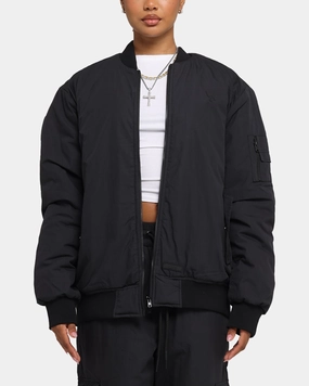 The Anti Order Anti Essential Oversized Bomber Jacket Black suitable for award ceremonies Durable Construction