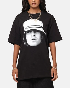 Liam Gallagher Bucket Hat T-Shirt Black Timeless casual wear Comfy and Soft