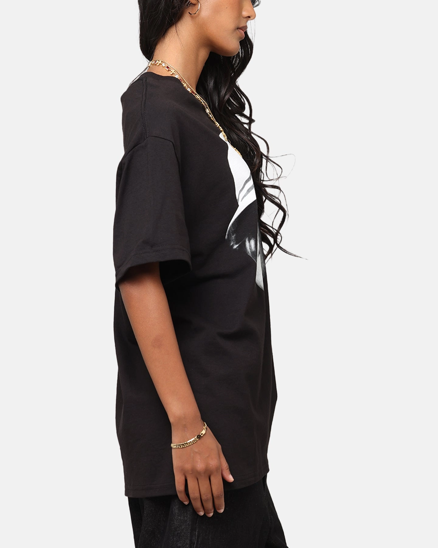 Liam Gallagher Bucket Hat T-Shirt Black Casual and cool Heather Texture Finish