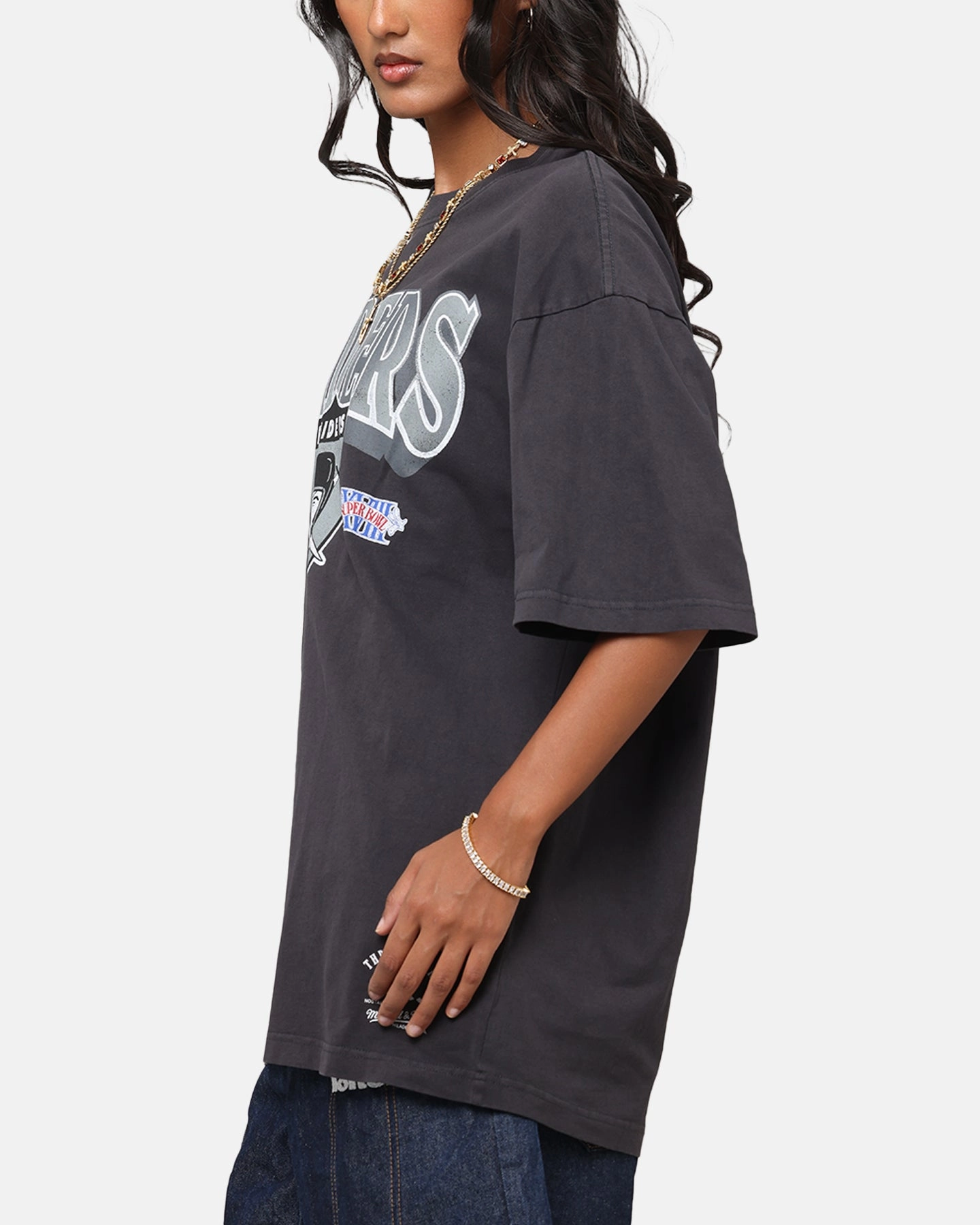 Modern Outfit Mitchell & Ness Las Vegas Raiders Arch T-Shirt Faded Black