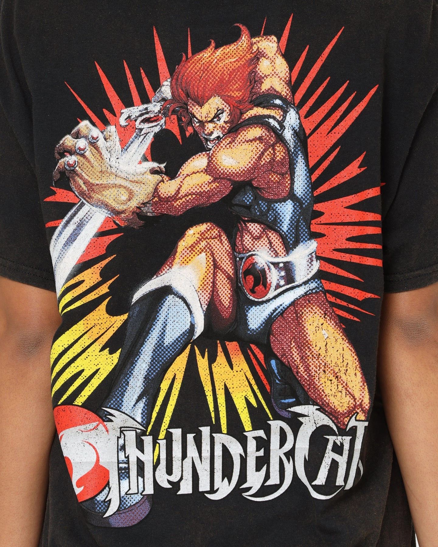 Timeless Comfort simple design American Thrift Thundercats Vintage T-Shirt Black Wash