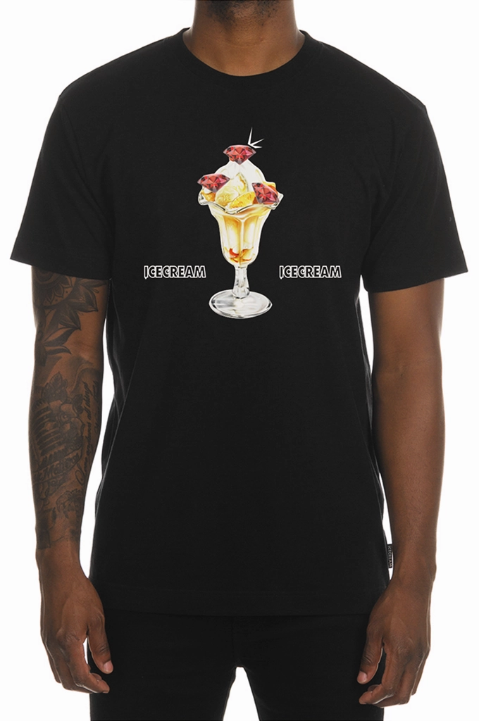 Anti Static Finish Workout Gear Icecream Stagger SS Tee