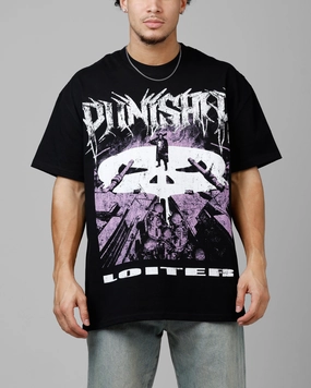 Loiter Marvel The Punisher Heavyweight T-Shirt Black family gathering