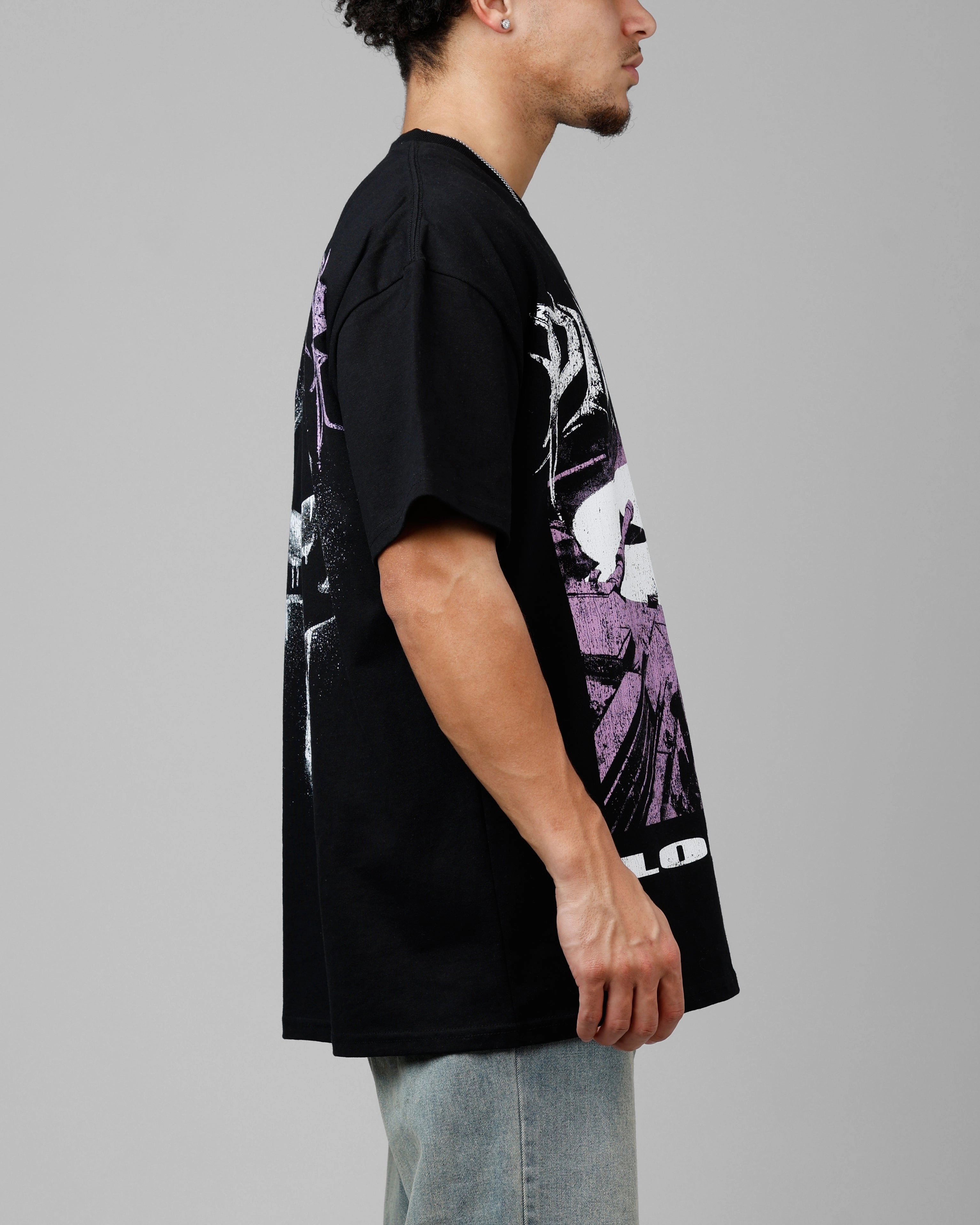Loiter Marvel The Punisher Heavyweight T-Shirt Black Perfect For Relaxing Beach Wear