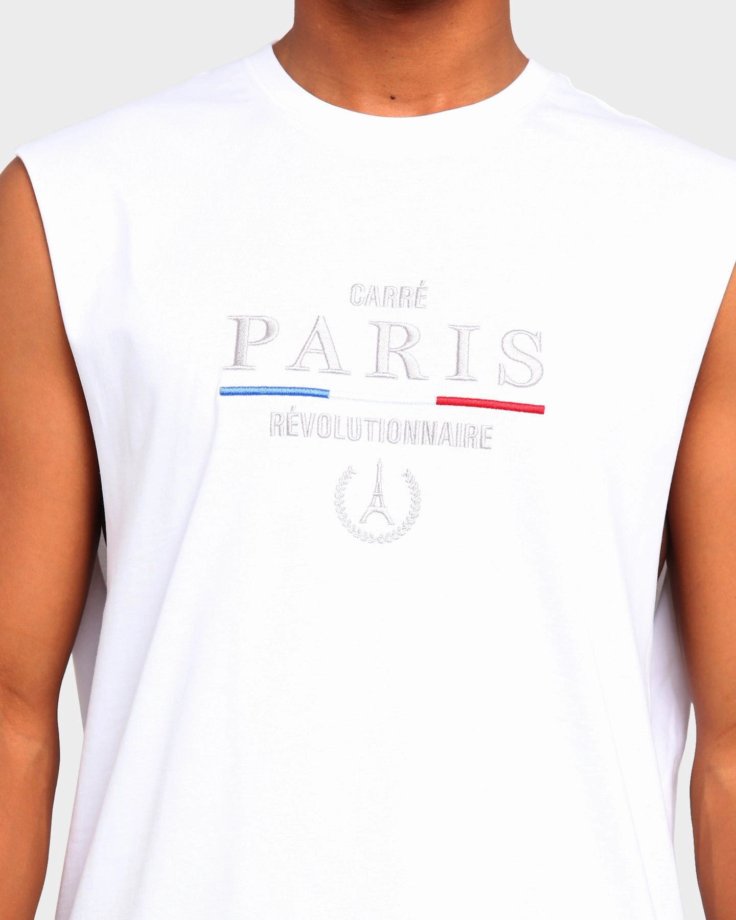 Carr?? Revolutionnaire Muscle T-Shirt White Practical Comfort