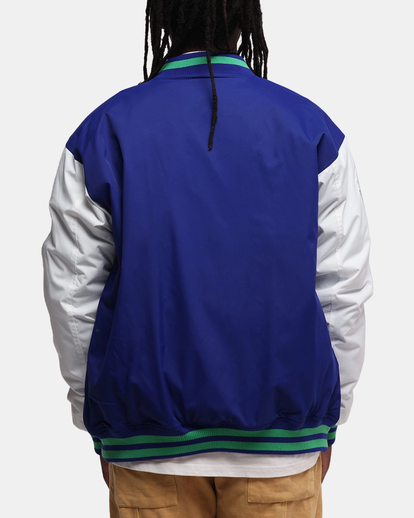 Temperature Regulating Wrinkle Resistant Bleacher Athletic New Zealand Warriors NRL 1908 Baseball Varsity Jacket Official Team Colour