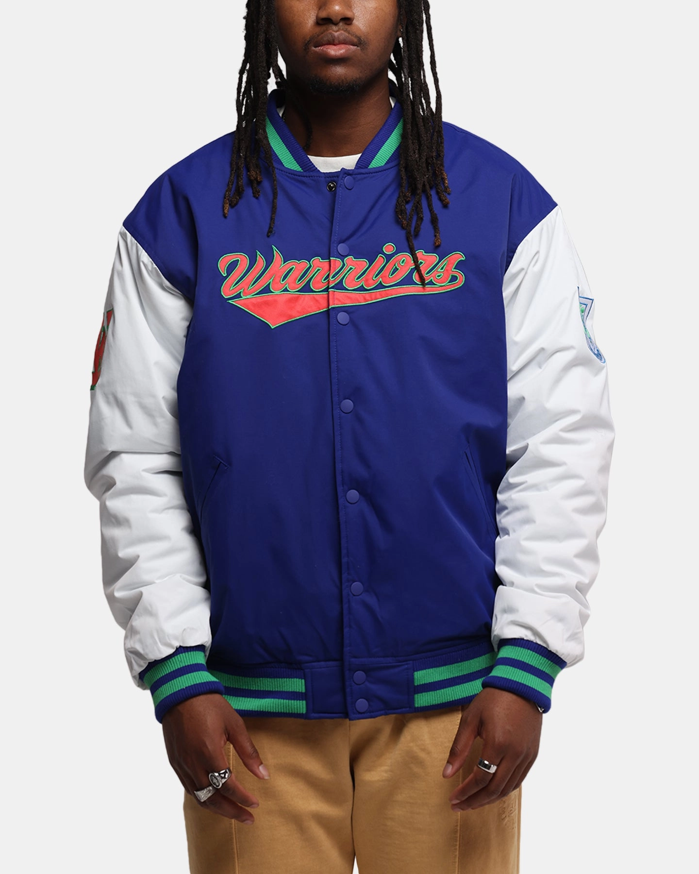 Bleacher Athletic New Zealand Warriors NRL 1908 Baseball Varsity Jacket Official Team Colour popular among adults