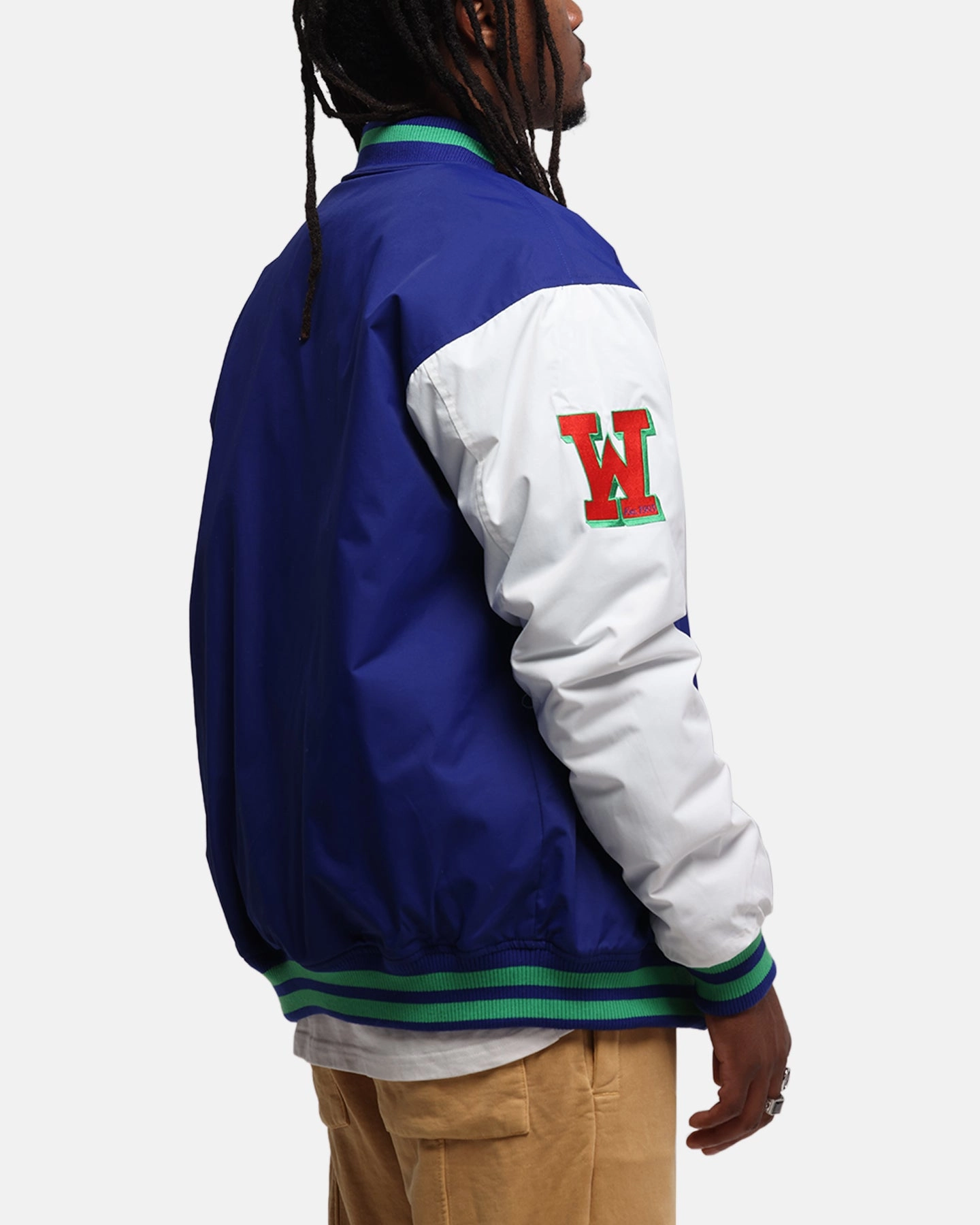 Bleacher Athletic New Zealand Warriors NRL 1908 Baseball Varsity Jacket Official Team Colour Flex Mobility System popular in Africa