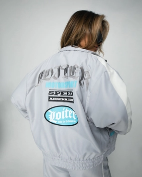 Loiter Speedway Windbreaker Jacket Grey Applaud